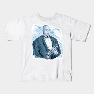 Joe “King” Oliver - An illustration by Paul Cemmick Kids T-Shirt